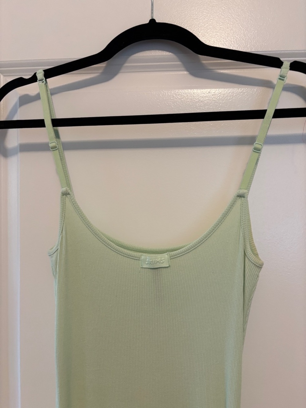 SKIMS Pastel Mint Ribbed Adjustable Strap Dress